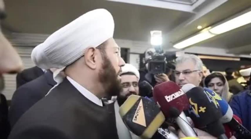 تصريح مفتي سورية الشيخ بدرالدين حسّون في مراسم تأبين شهيد القدس
