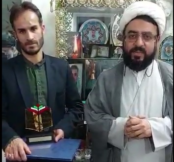 في بيت الشهيد مهدی زاهدلویی الطالب الحوزوي والتعبوي العاشق للشهادة
