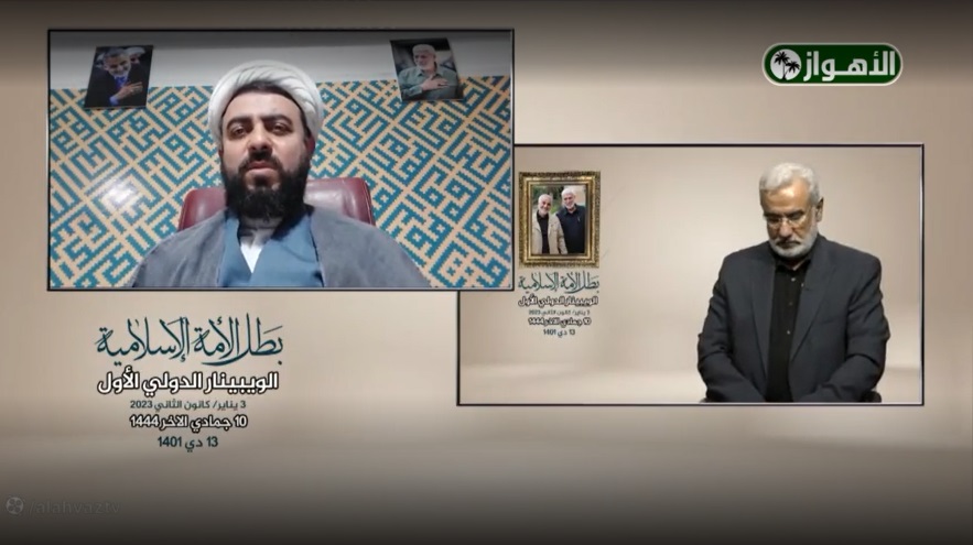 مشاركة الشيخ غريب رضا في “الویبینار الدولي الأول في ذکری استشهاد قادة النصر”