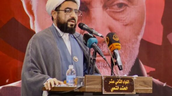 مشاركة الشيخ غريب رضا في الإحتفال التأبيني لاستذكار قادة النصر ورفاقهما في منطقة المدائن